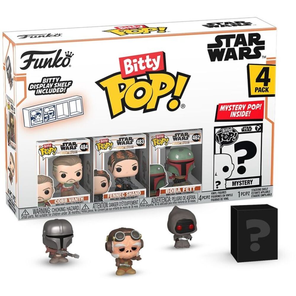 Funko BITTY POP!: Star Wars - The Mandalorian - Marshal 4-Pack  COLLECTIBLES
